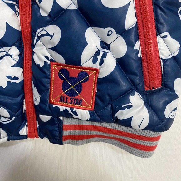 Mickey Mouse Disney Kids NWT Full Zip Puffer Hooded Jacket Size 4. - Picture 5 of 14
